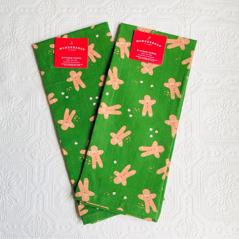 Gingerbread Man Kitchen Towels 2 pk